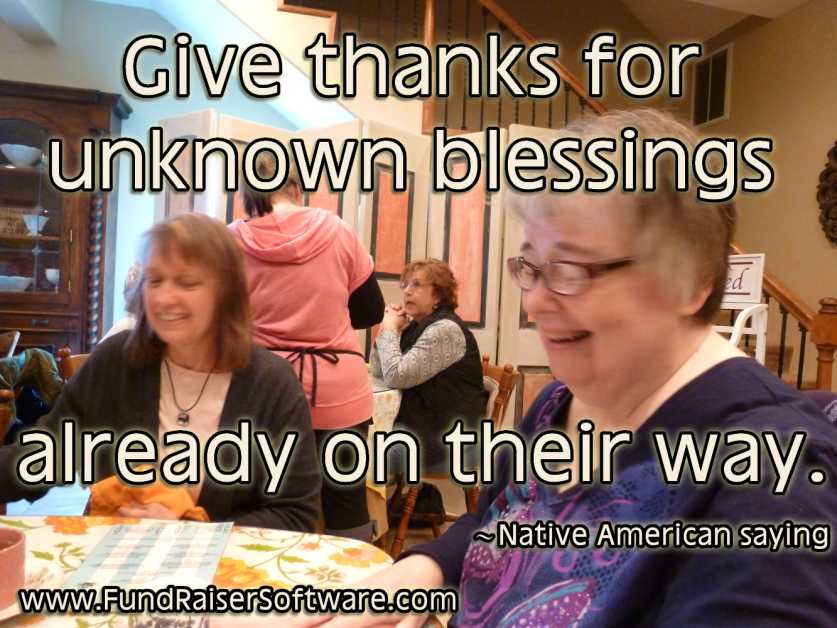 Give Thanks for Unknown Blessing Already On the Way