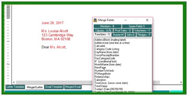 Short take:  Changing Merge Field Criteria In Letter Templates